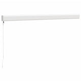 Luifel uittrekbaar 3,5x2,5 m stof en aluminium blauw en wit