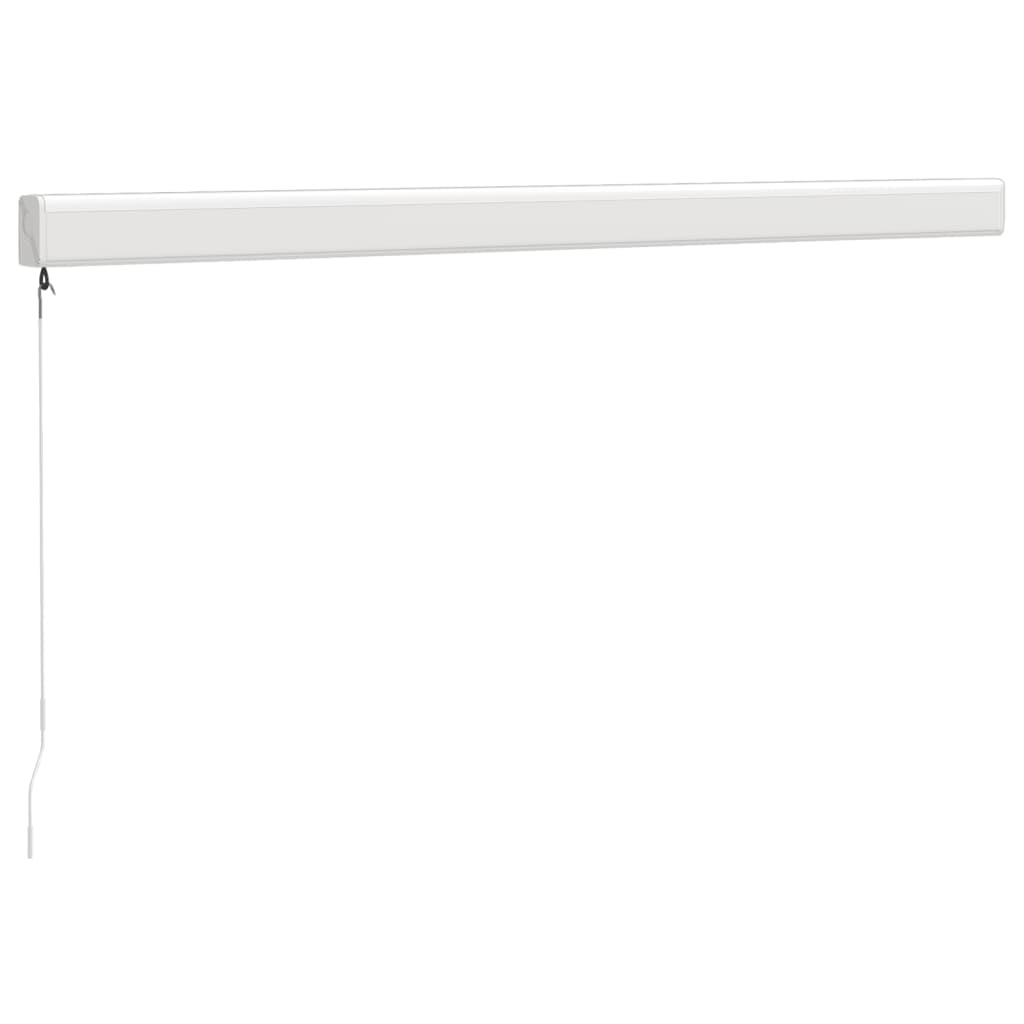 Luifel uittrekbaar 3x2,5 m stof en aluminium crèmekleurig