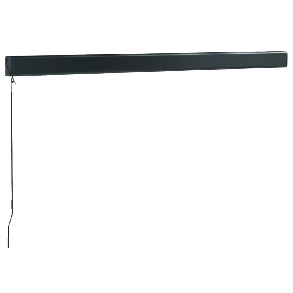 Luifel uittrekbaar 3x2,5 m stof en aluminium blauw en wit