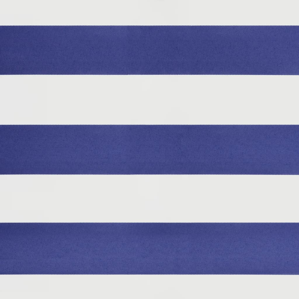 Luifel uittrekbaar 3x2,5 m stof en aluminium blauw en wit