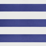 Luifel uittrekbaar 3x2,5 m stof en aluminium blauw en wit