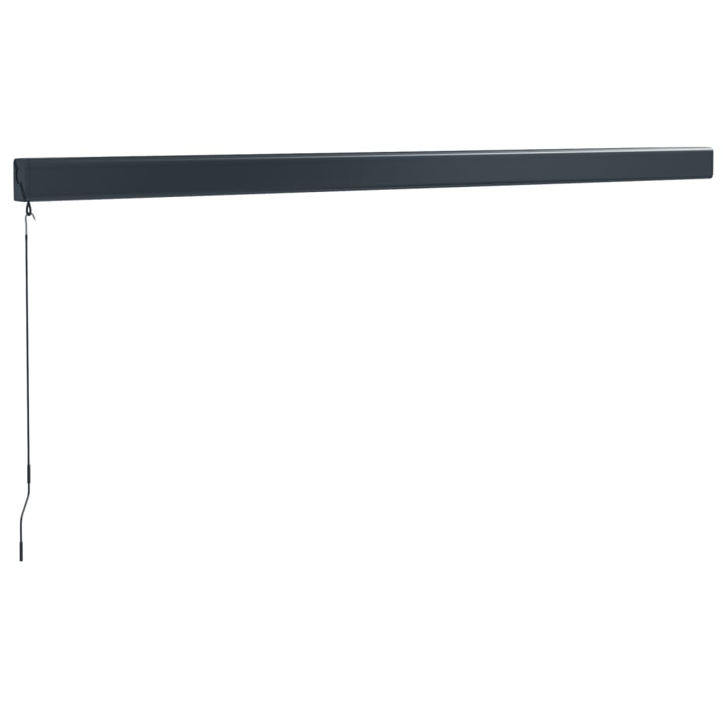 Luifel uittrekbaar 4x3 m stof en aluminium blauw en wit