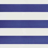 Luifel uittrekbaar 4,5x3 m stof en aluminium blauw en wit