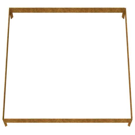 Plantenbak verhoogd 100x100x18,5 cm cortenstaal - AllerleiShop