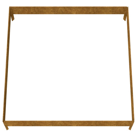 Plantenbak verhoogd 100x100x26 cm cortenstaal - AllerleiShop