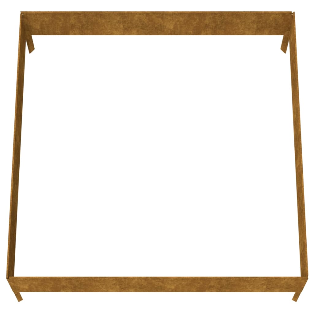 Plantenbak verhoogd 100x100x33,5 cm cortenstaal - AllerleiShop