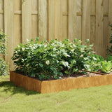 Plantenbak verhoogd 100x100x33,5 cm cortenstaal - AllerleiShop