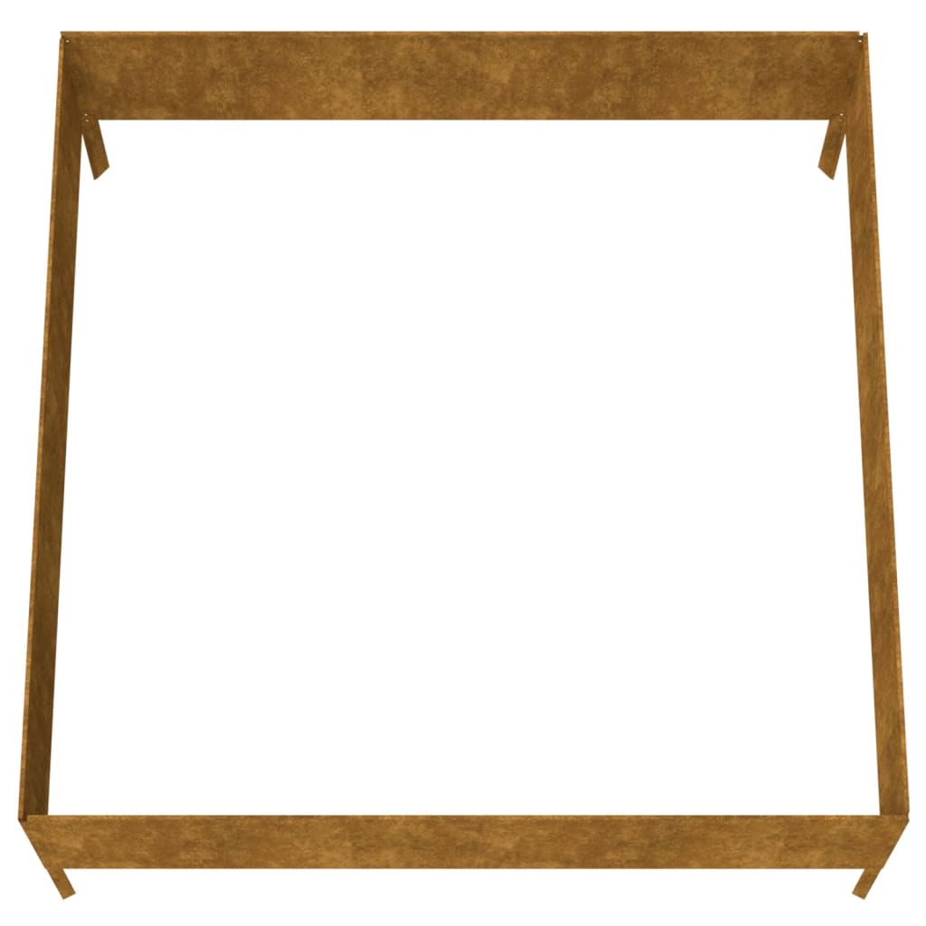 Plantenbak verhoogd 100x100x41 cm cortenstaal - AllerleiShop