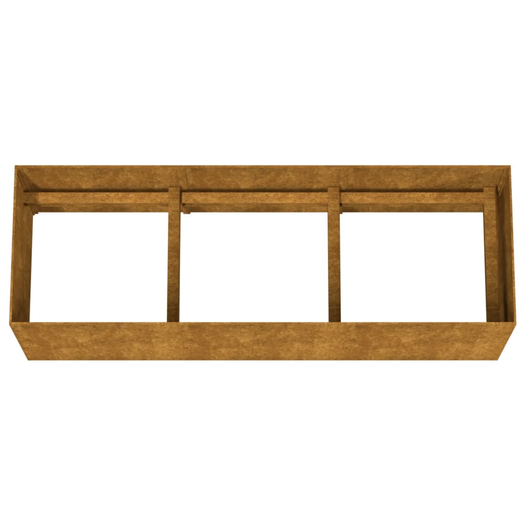 Plantenbak verhoogd 120x40x40 cm cortenstaal - AllerleiShop