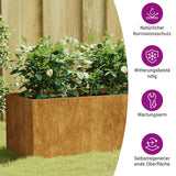 Plantenbak verhoogd 200x40x40 cm cortenstaal - AllerleiShop