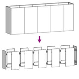 Plantenbak verhoogd 200x40x80 cm cortenstaal - AllerleiShop