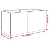 Plantenbak 80x40x40 cm cortenstaal - AllerleiShop