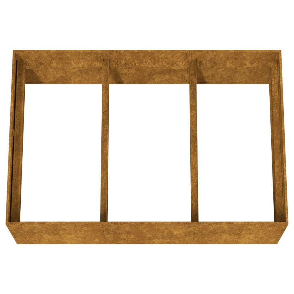 Plantenbak verhoogd 120x80x40 cm cortenstaal - AllerleiShop