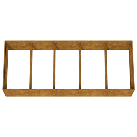 Plantenbak verhoogd 200x80x40 cm cortenstaal - AllerleiShop