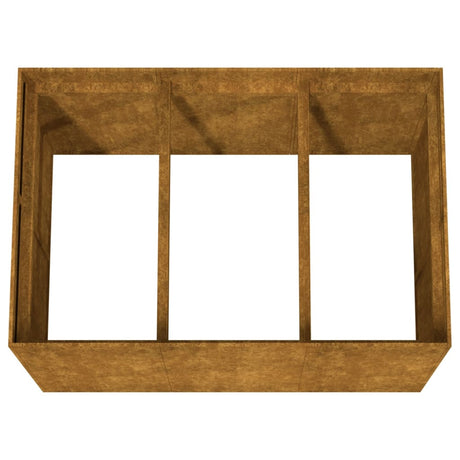 Plantenbak verhoogd 120x80x80 cm cortenstaal - AllerleiShop