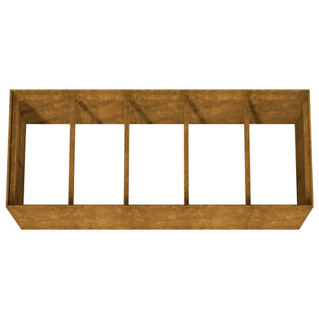 Plantenbak verhoogd 200x80x80 cm cortenstaal - AllerleiShop