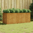 Plantenbak verhoogd 200x80x80 cm cortenstaal - AllerleiShop