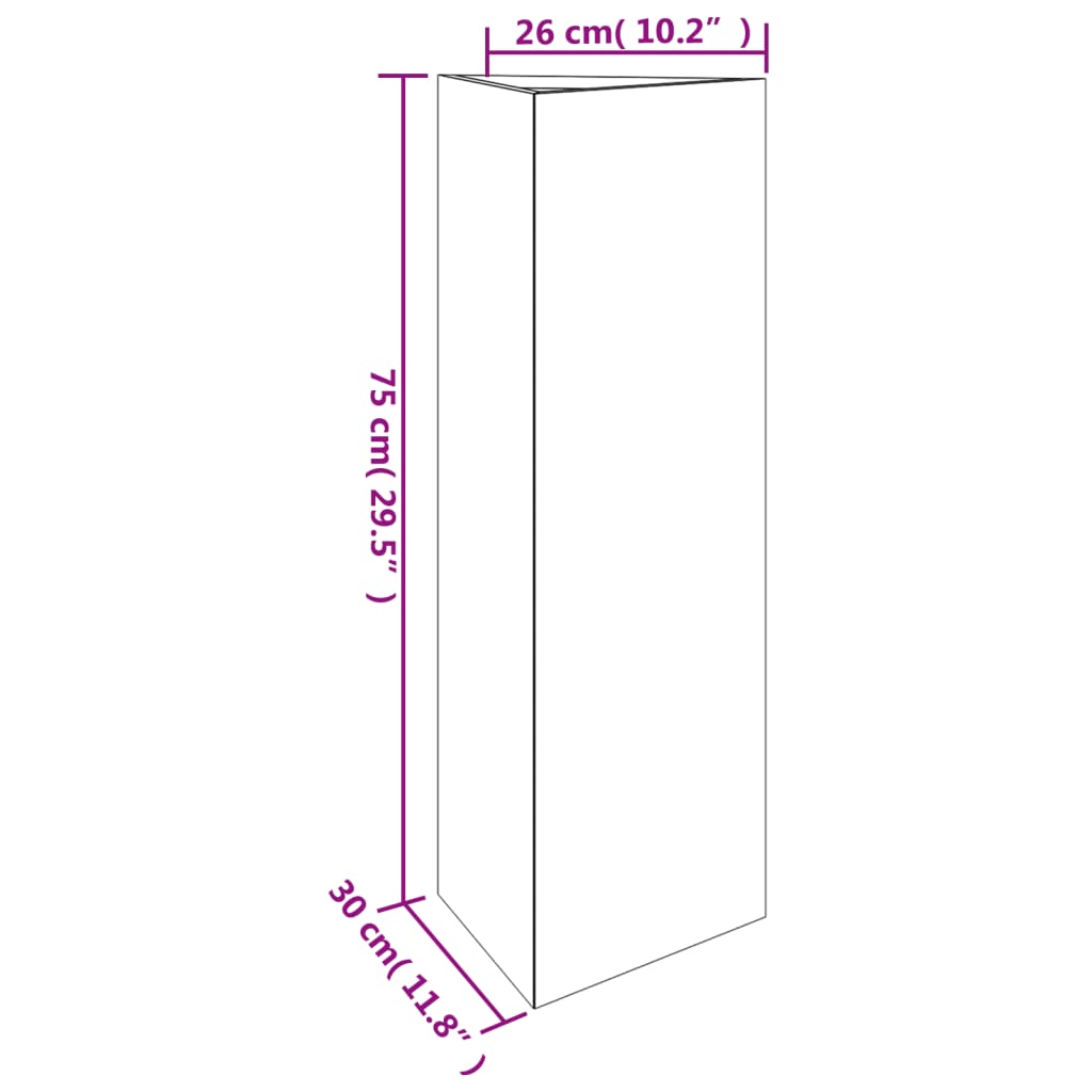 Plantenbak 30x26x75 cm cortenstaal - AllerleiShop