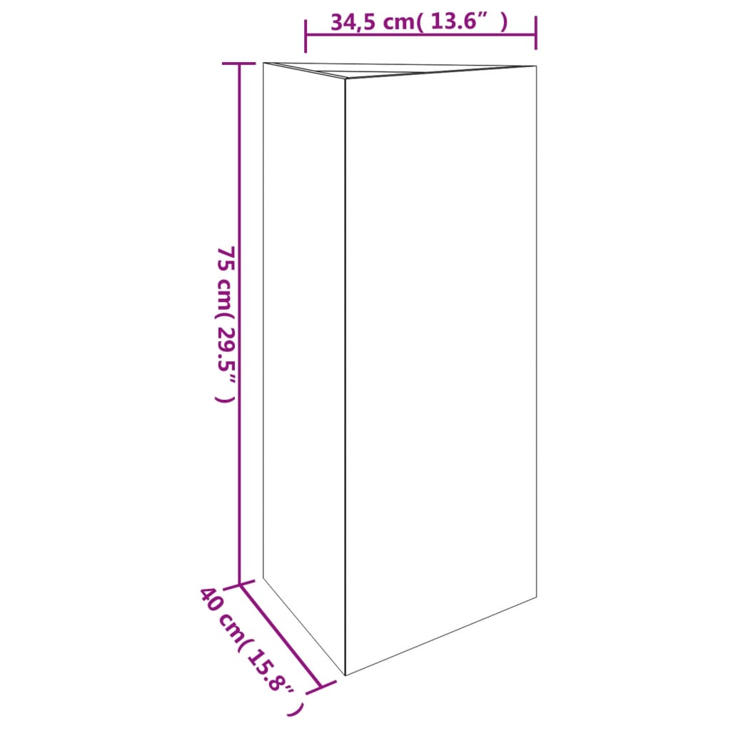 Plantenbak 40x34,5x75 cm cortenstaal - AllerleiShop