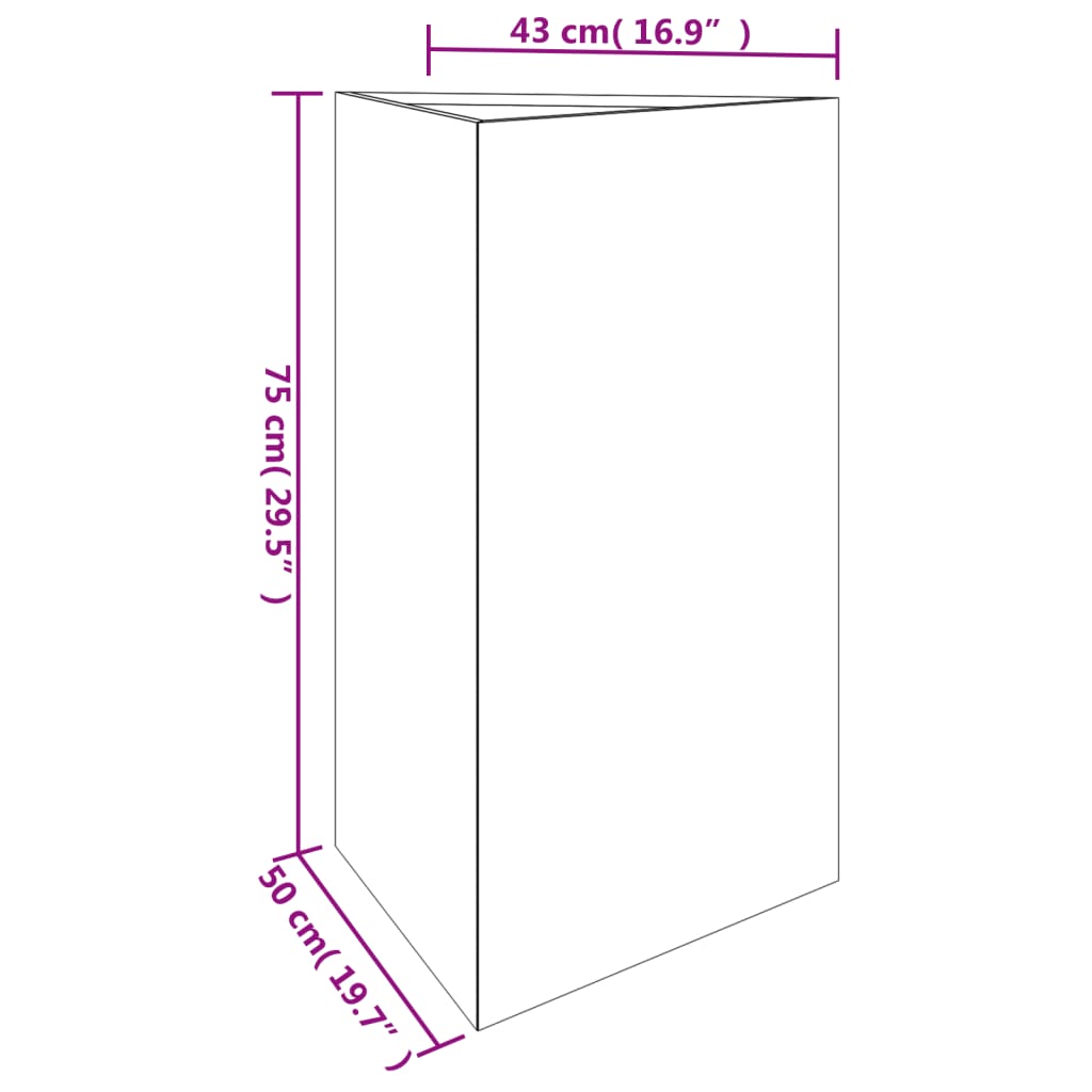 Plantenbak 50x43x75 cm cortenstaal - AllerleiShop