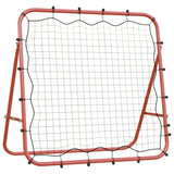 Voetbal kickback rebounder verstelbaar 96x80x96 cm staal en PE