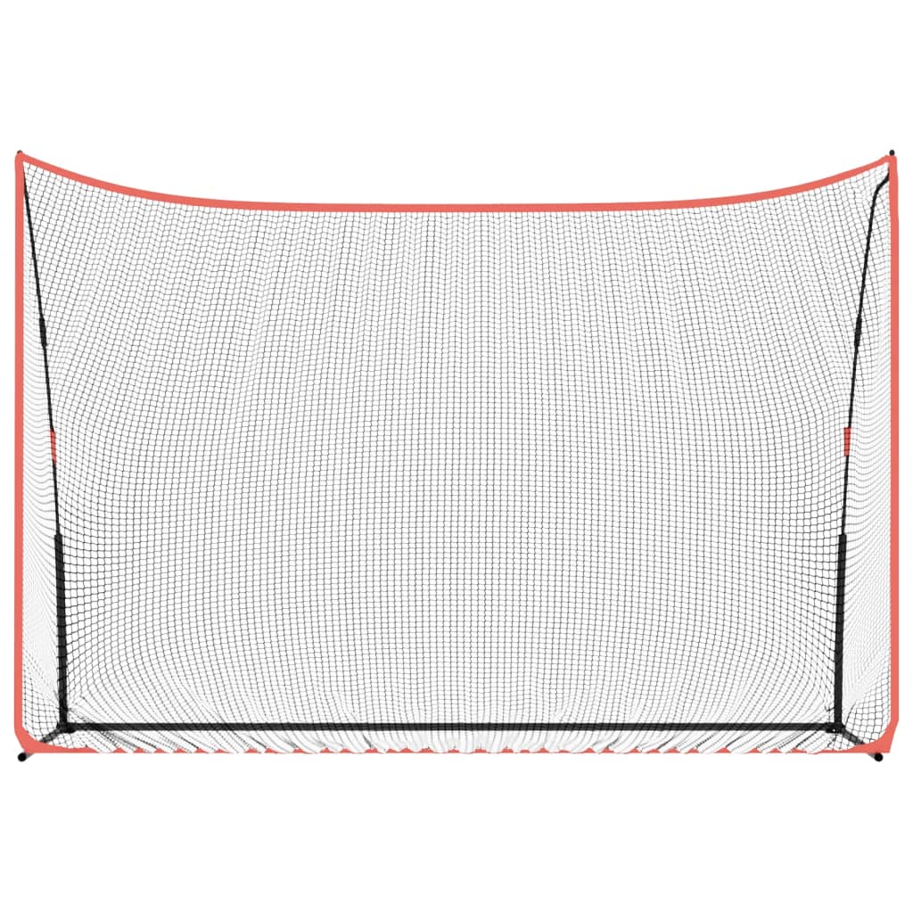 Golftrainingsnet 305x91x213 cm polyester zwart en rood - AllerleiShop