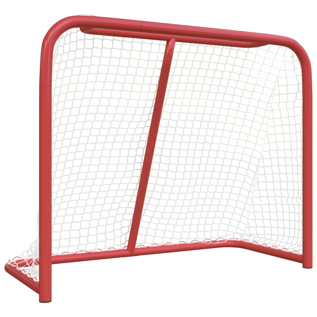 Hockeydoel 183x71x122 cm polyester rood en wit - AllerleiShop