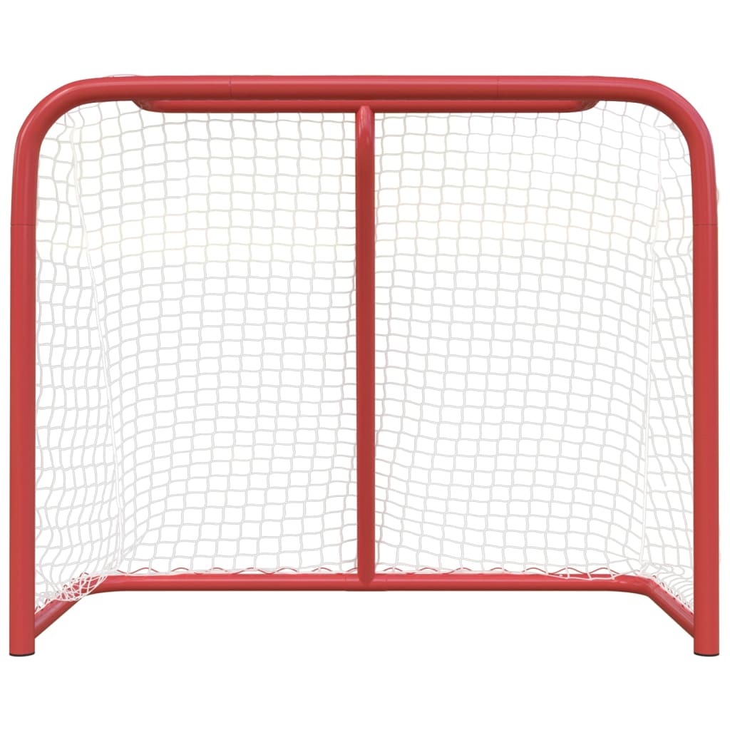 Hockeydoel 183x71x122 cm polyester rood en wit - AllerleiShop