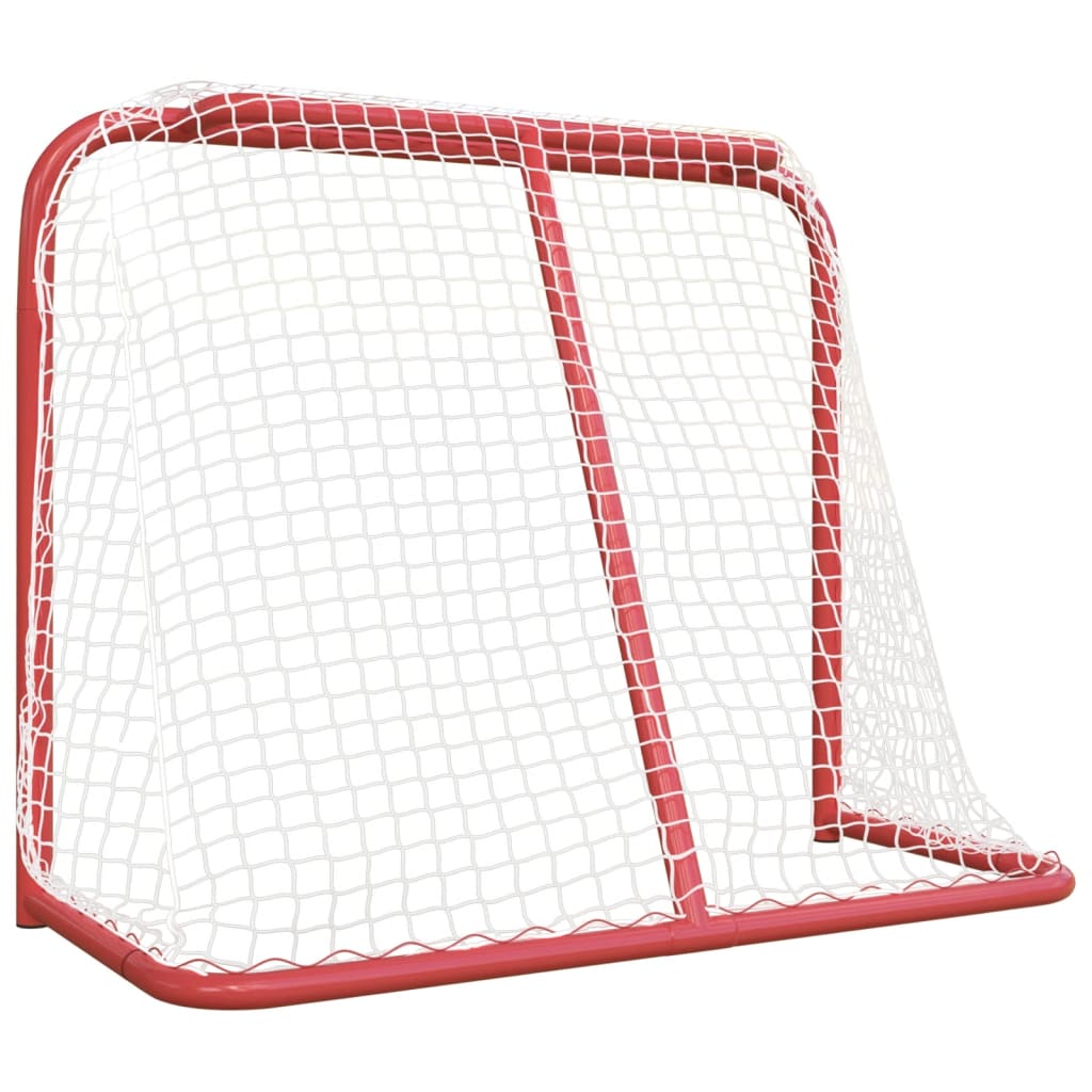 Hockeydoel 183x71x122 cm polyester rood en wit - AllerleiShop