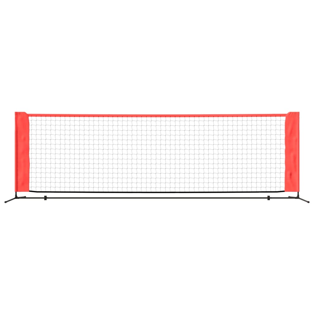 Tennisnet 300x100x87 cm polyester zwart en rood