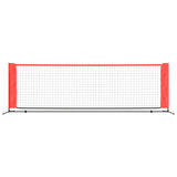 Tennisnet 300x100x87 cm polyester zwart en rood