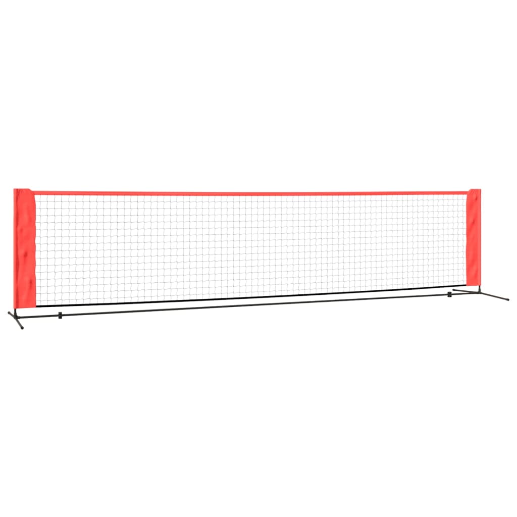 Tennisnet 400x100x87 cm polyester zwart en rood - AllerleiShop