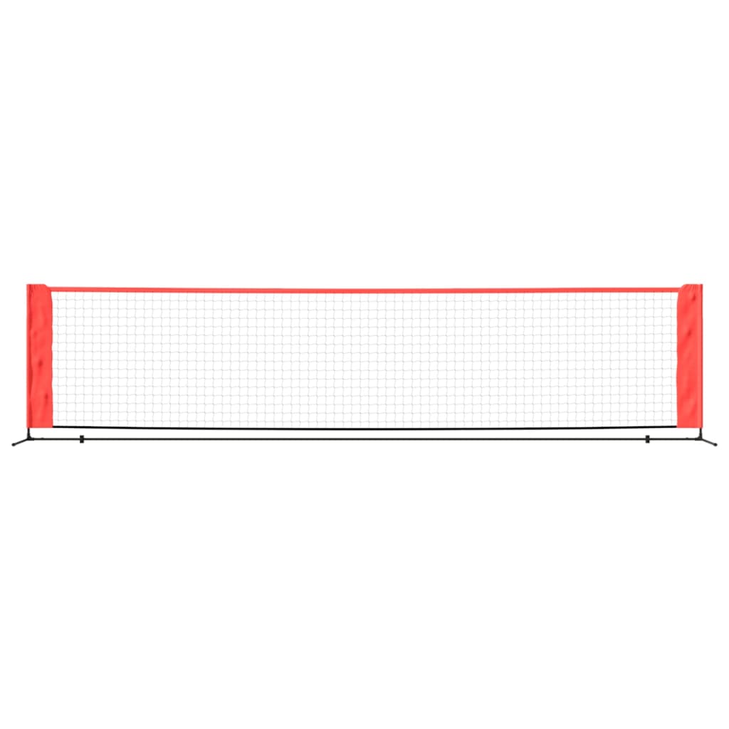 Tennisnet 400x100x87 cm polyester zwart en rood - AllerleiShop