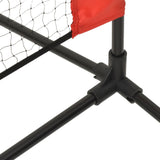 Tennisnet 400x100x87 cm polyester zwart en rood - AllerleiShop