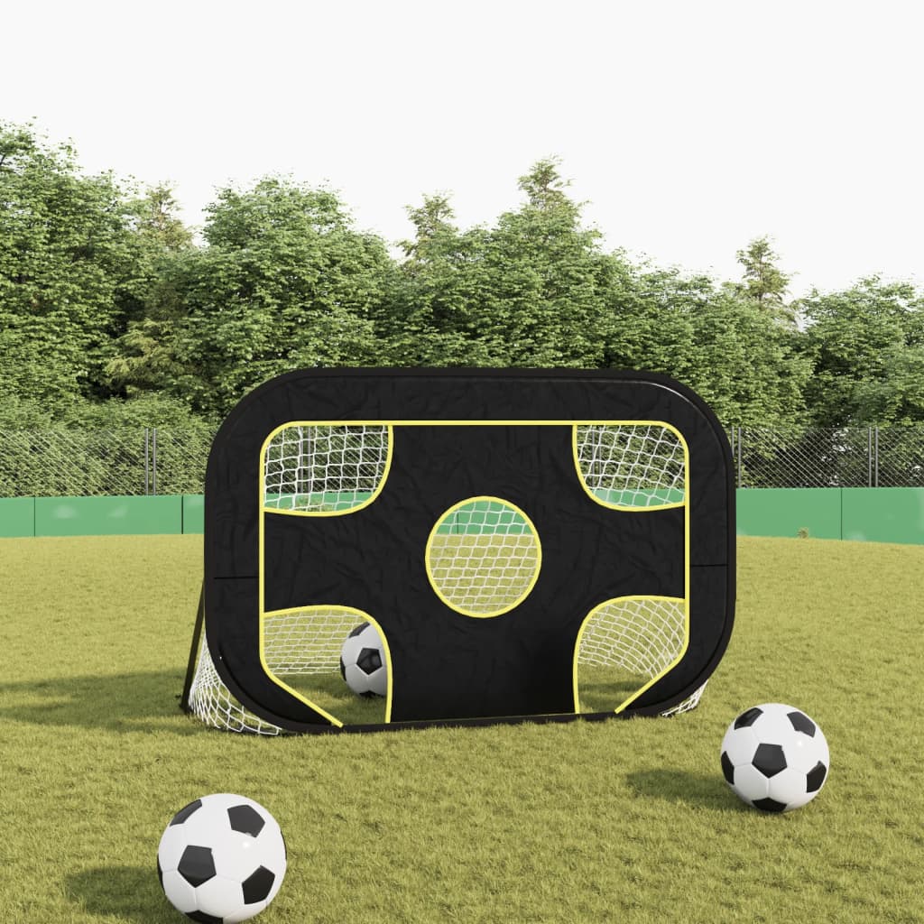 Voetbaldoel met doelwit 120x80x80 cm polyester - AllerleiShop