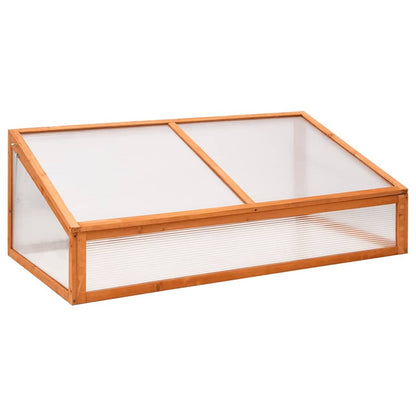 Broeikas 110x58,5x39 cm vurenhout oranje - AllerleiShop