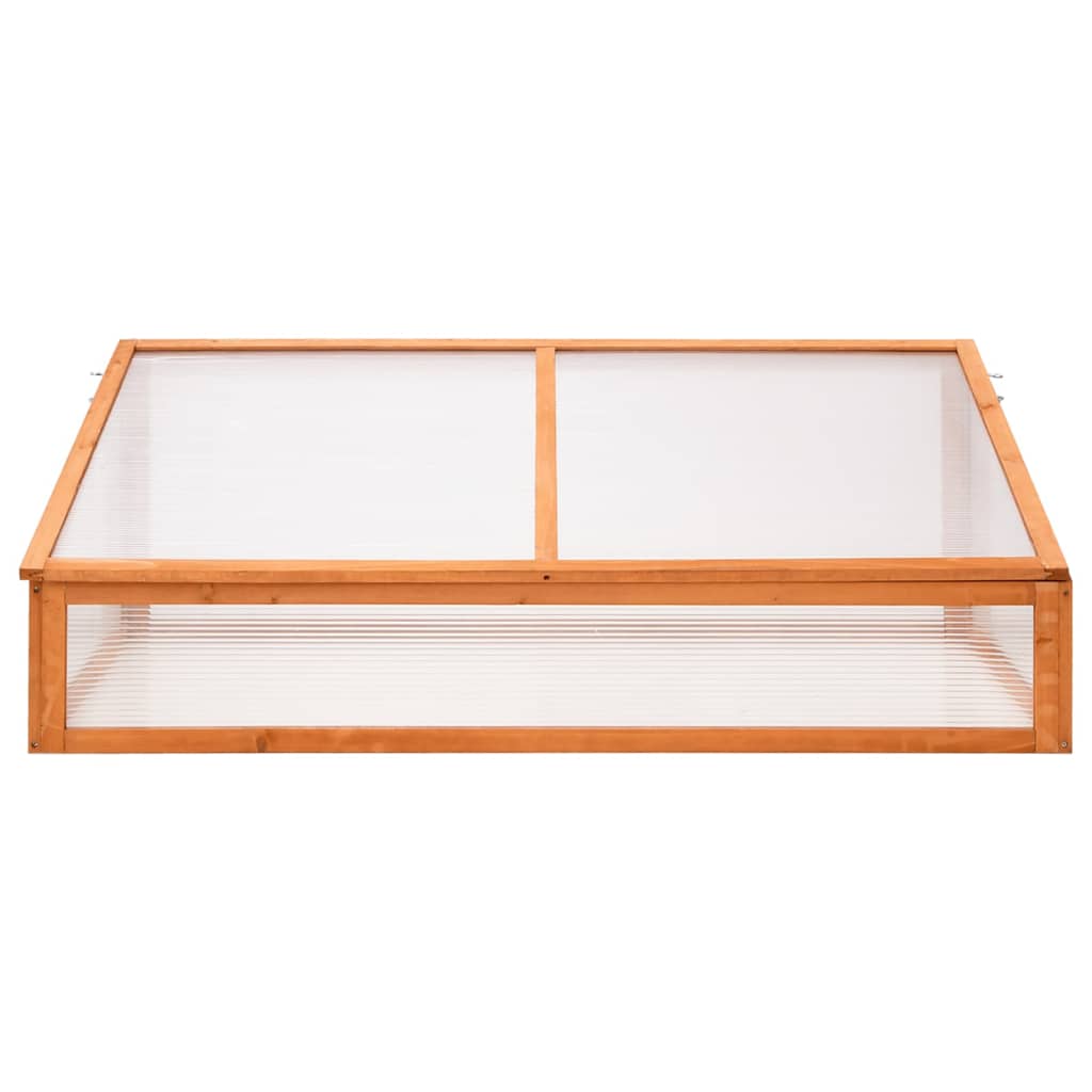 Broeikas 110x58,5x39 cm vurenhout oranje - AllerleiShop