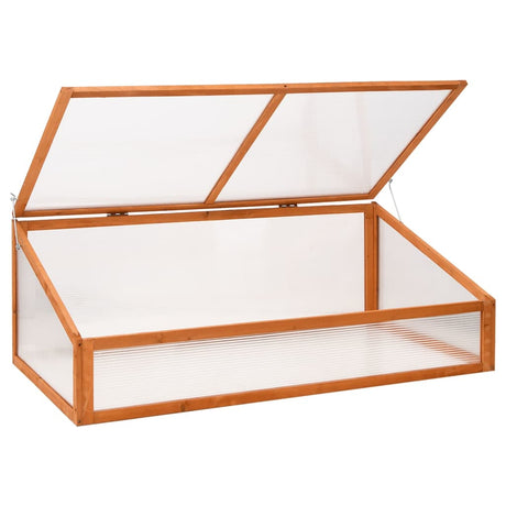 Broeikas 110x58,5x39 cm vurenhout oranje - AllerleiShop