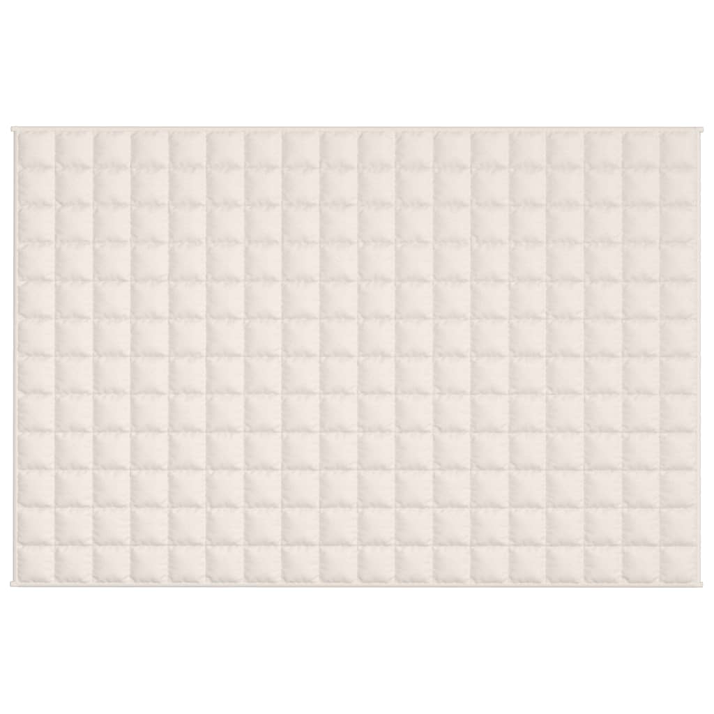 Verzwaringsdeken 122x183 cm 9 kg stof lichtcrèmekleurig