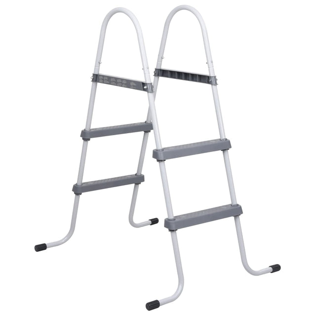 Zwembadladder 84 cm staal grijs - AllerleiShop