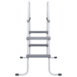 Zwembadladder 84 cm staal grijs - AllerleiShop