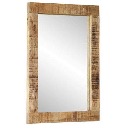 Spiegel 70x50 cm massief mangohout en glas - AllerleiShop