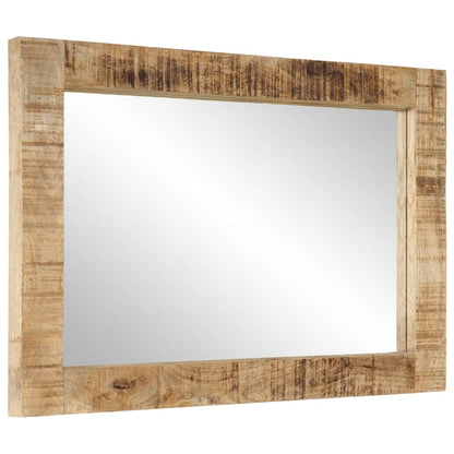 Spiegel 70x50 cm massief mangohout en glas - AllerleiShop