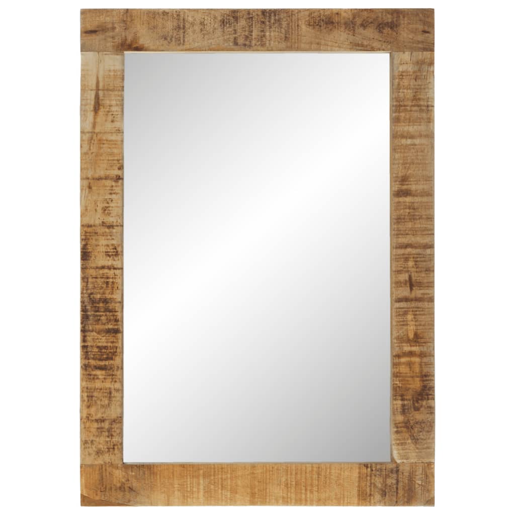 Spiegel 70x50 cm massief mangohout en glas - AllerleiShop