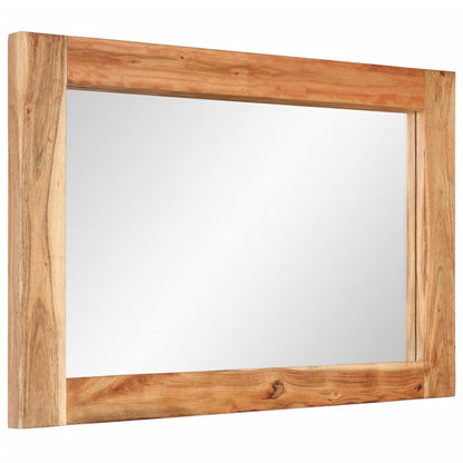 Spiegel 70x50 cm massief acaciahout en glas - AllerleiShop