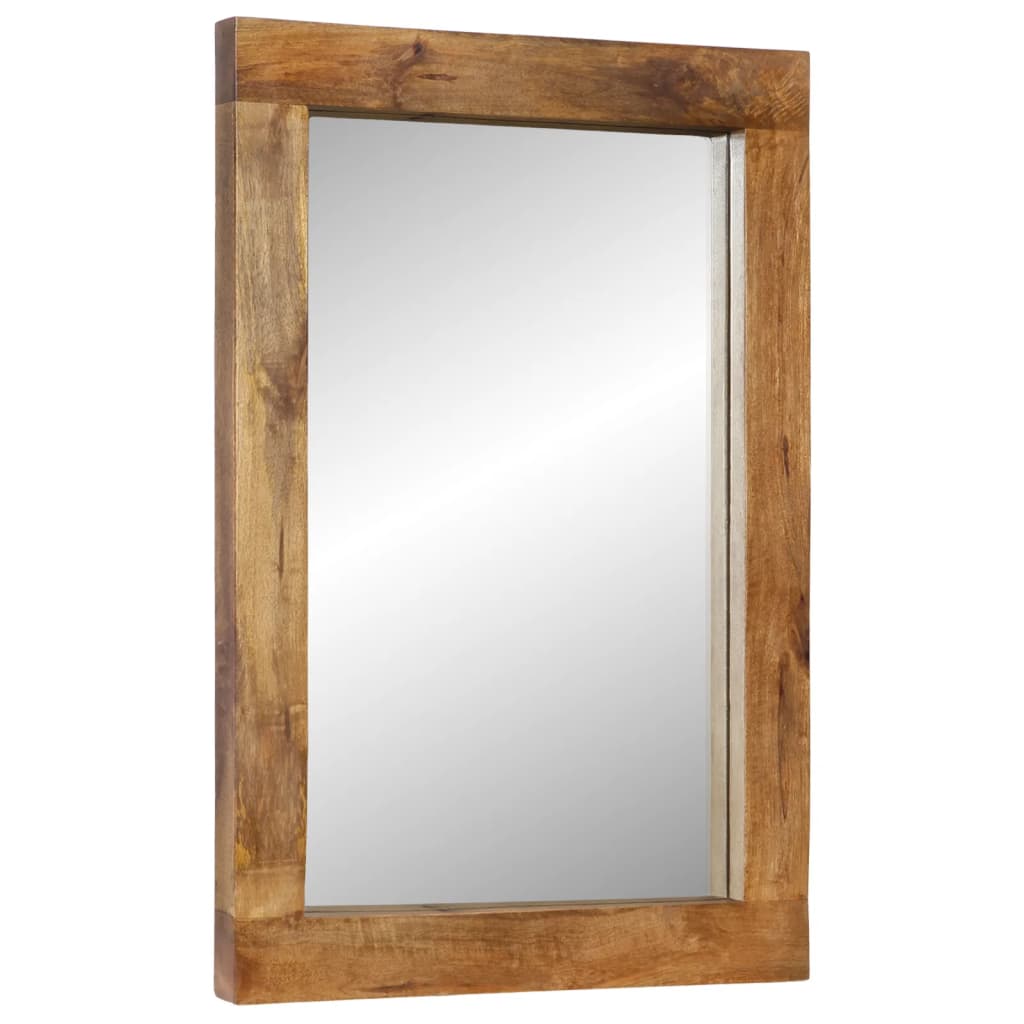 Spiegel 70x50 cm massief mangohout en glas - AllerleiShop