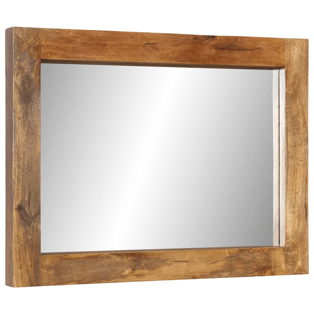 Spiegel 70x50 cm massief mangohout en glas - AllerleiShop