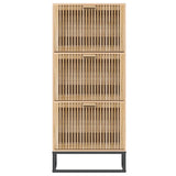 Schoenenkast 52x25x120 cm bewerkt hout - AllerleiShop