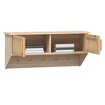 Wandkast met haken 80x24x35,5 cm bewerkt hout - AllerleiShop