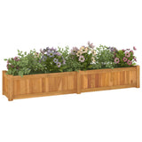 Plantenbak verhoogd 150x30x25 cm massief teakhout - AllerleiShop